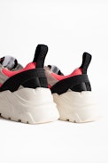 Sneakers Future - Baskets rose fluo en cuir femme