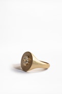 Skull Declaration Ring - Women’s gold-tone ring embellished with rhinestones.
