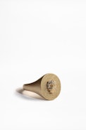 Skull Declaration Ring - Women’s gold-tone ring embellished with rhinestones.