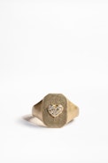 Anello Heart Declaration - Anello dorato da donna con motivo a cuore