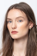 ZV x Cécil Comet Giant Stud Mono Earring - Gold-tone, comet-shaped earrings.