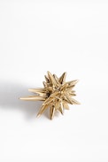 ZV x Cécil Comet Giant Stud Mono Earring - Gold-tone, comet-shaped earrings.