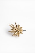 ZV x Cécil Comet Giant Stud Mono Earring - Gold-tone, comet-shaped earrings.