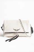 Rocky Grained Bag - Women’s white bag in grained leather.