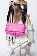 Rocky Grained Bag - Women’s white bag in grained leather.