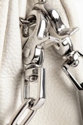 Rocky Grained Bag - Women’s white bag in grained leather.