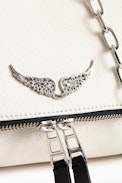 Rocky Grained Bag - Women’s white bag in grained leather.