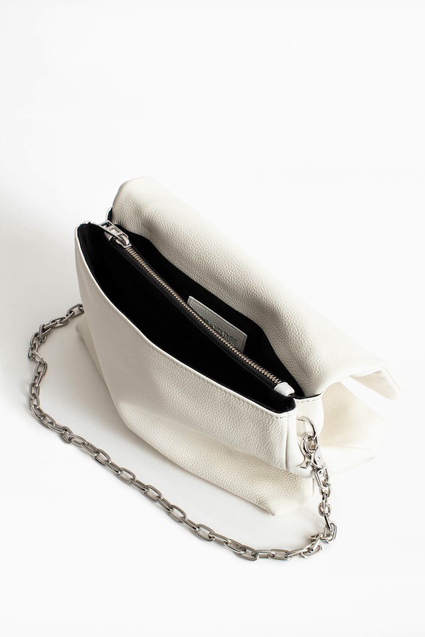 Sac Zadig Et Voltaire Rocky Blanc Rocky Grained Bag - bag women | Zadig&Voltaire