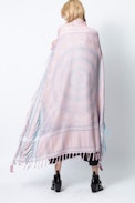 Babel Sparkle Scarf - Women’s rosette motif scarf.