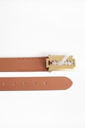 Cinturón Blade - Cinturón color camel de piel para hombre