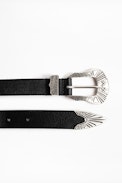 Ceinture Alton - Ceinture noire femme en cuir