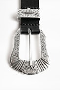 Ceinture Alton - Ceinture noire femme en cuir