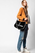 Kate XL Suede Bag - Kate XL Suede women’s black Bag designed by Kate Moss and Cecilia Bönström