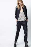 Veste Vollys Pinstripes - Veste bleue marine femme.