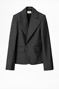 Veste Vichy Show - Veste de costume grise femme
