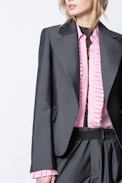 Veste Vichy Show - Veste de costume grise femme