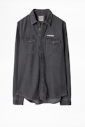 Sala Denim Shirt - Men’s gray denim shirt.