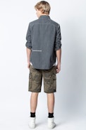 Sala Denim Shirt - Men’s gray denim shirt.