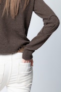 Pull Nicky - Pull marron femme.