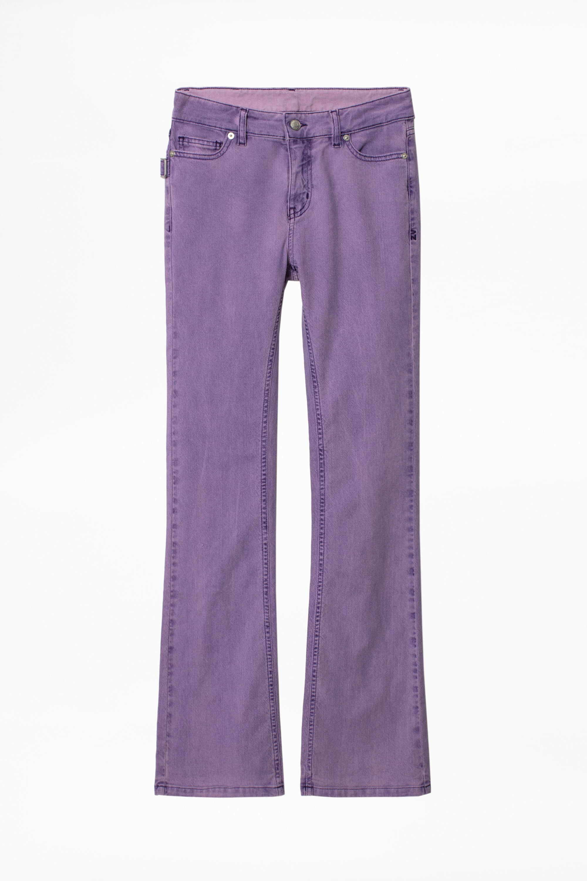 mauve colored jeans