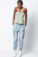 Pantalon Pilote Denim Show - Pantalon en jean femme