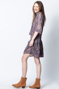 Vestido Rimo Print Mandala - Vestido negro estampado para mujer.