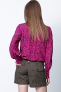 Titus Leo Print Tunic - Women’s pink leopard-print tunic.