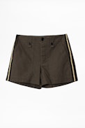 Short Step Mili - Short marron femme.