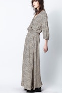 Rikko Mini Leo Dress - Women’s long leopard-print dress.