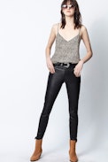 Cemarks Leo Print Camisole - Women’s leopard-print camisole.