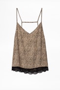 Cemarks Leo Print Camisole - Women’s leopard-print camisole.
