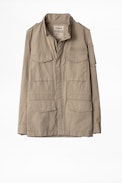 Bernard Parka - Men’s khaki short parka.