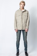 Bernard Parka - Men’s khaki short parka.