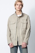Bernard Parka - Men’s khaki short parka.