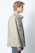 Bernard Parka - Men’s khaki short parka.