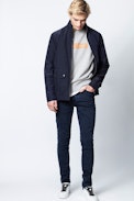 Beth Jacket - Men’s navy blue jacket.