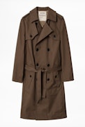 Mia Trench Coat - Women’s brown trench coat.