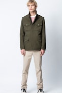 Basil Jacket - Men’s khaki jacket.