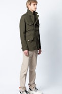 Basil Jacket - Men’s khaki jacket.