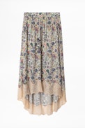 Jupe Joslin Print Mandala - Jupe femme, imprimée à dentelle.