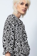 Robe Soie Roni Print Coeur - Robe imprimée courte femme.