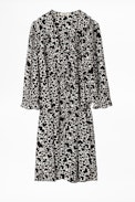 Robe Soie Roni Print Coeur - Robe imprimée courte femme.