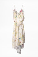 Racer Silk Dress - Women's asymmetric silk dress.