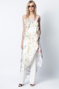 Racer Silk Dress - Women's asymmetric silk dress.