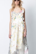 Racer Silk Dress - Women's asymmetric silk dress.