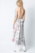 Racer Silk Dress - Women's asymmetric silk dress.