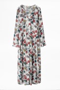 Roux Print Flower Dress - Women’s long printed dress.