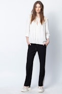 Chemise Soie Courtney - Chemise blanche femme.