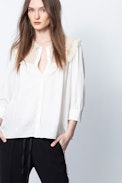 Chemise Soie Courtney - Chemise blanche femme.