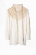 Chemise Soie Courtney - Chemise blanche femme.